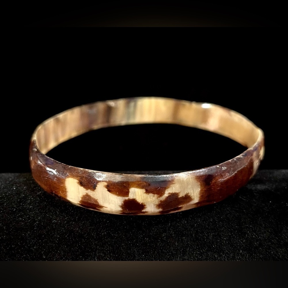 Faux tortoise shell bangle bracelet​​​​